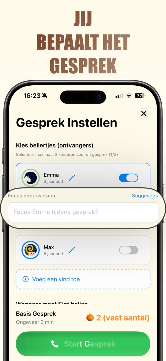 Echt Sinterklaas bellen - telefoongesprek starten