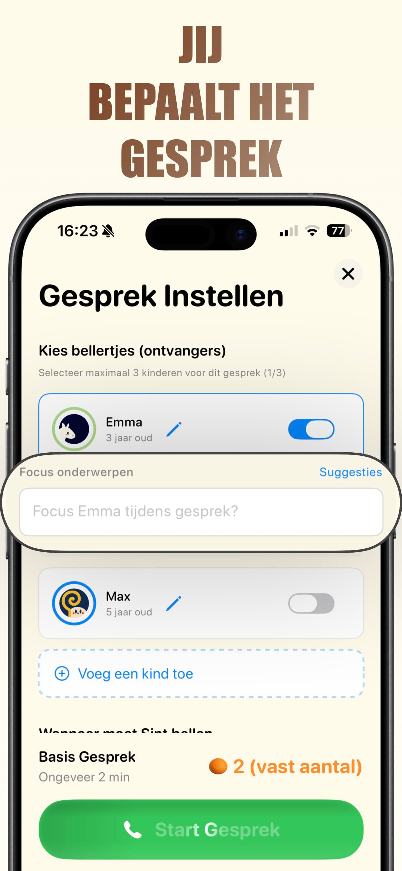 Echt Sinterklaas bellen - telefoongesprek starten